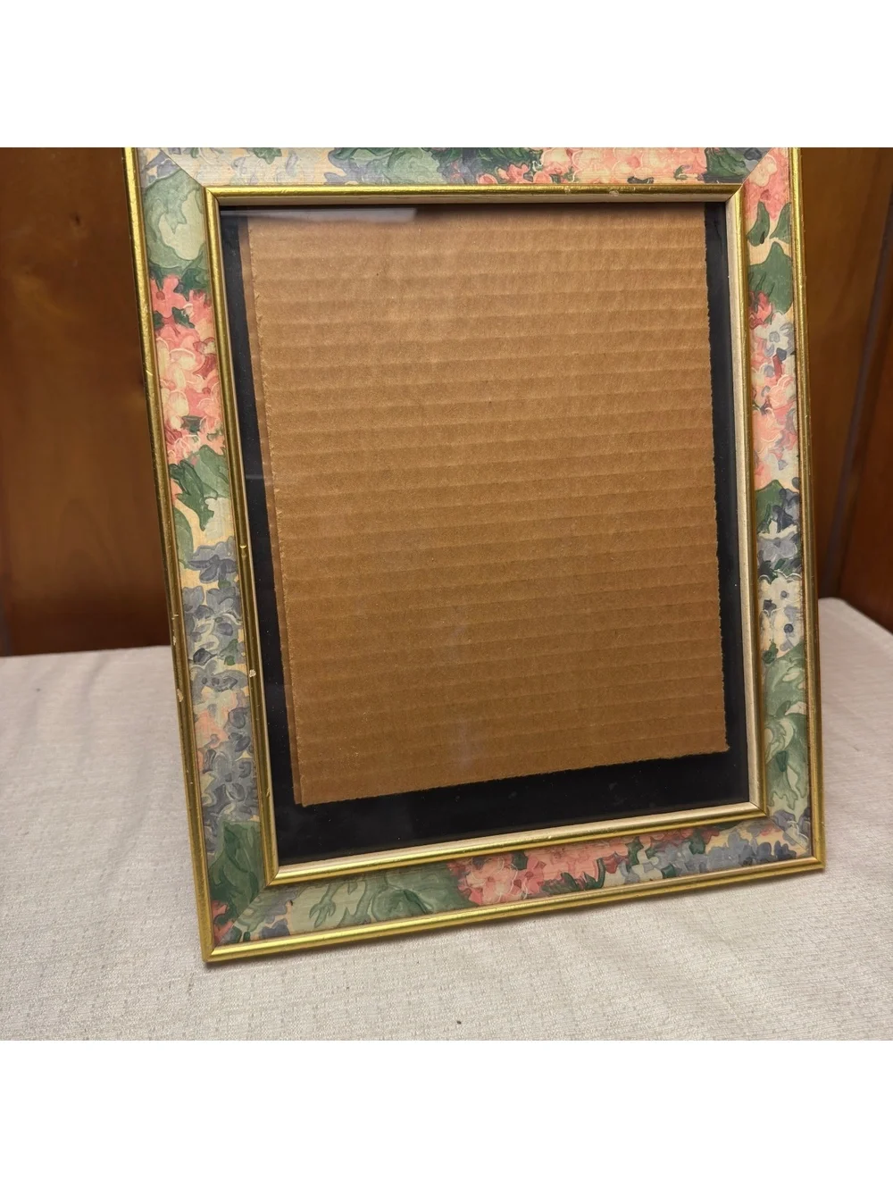 Vintage Floral Gold 8x10 Picture Frame Cottagecore Botanical Tabletop Frame